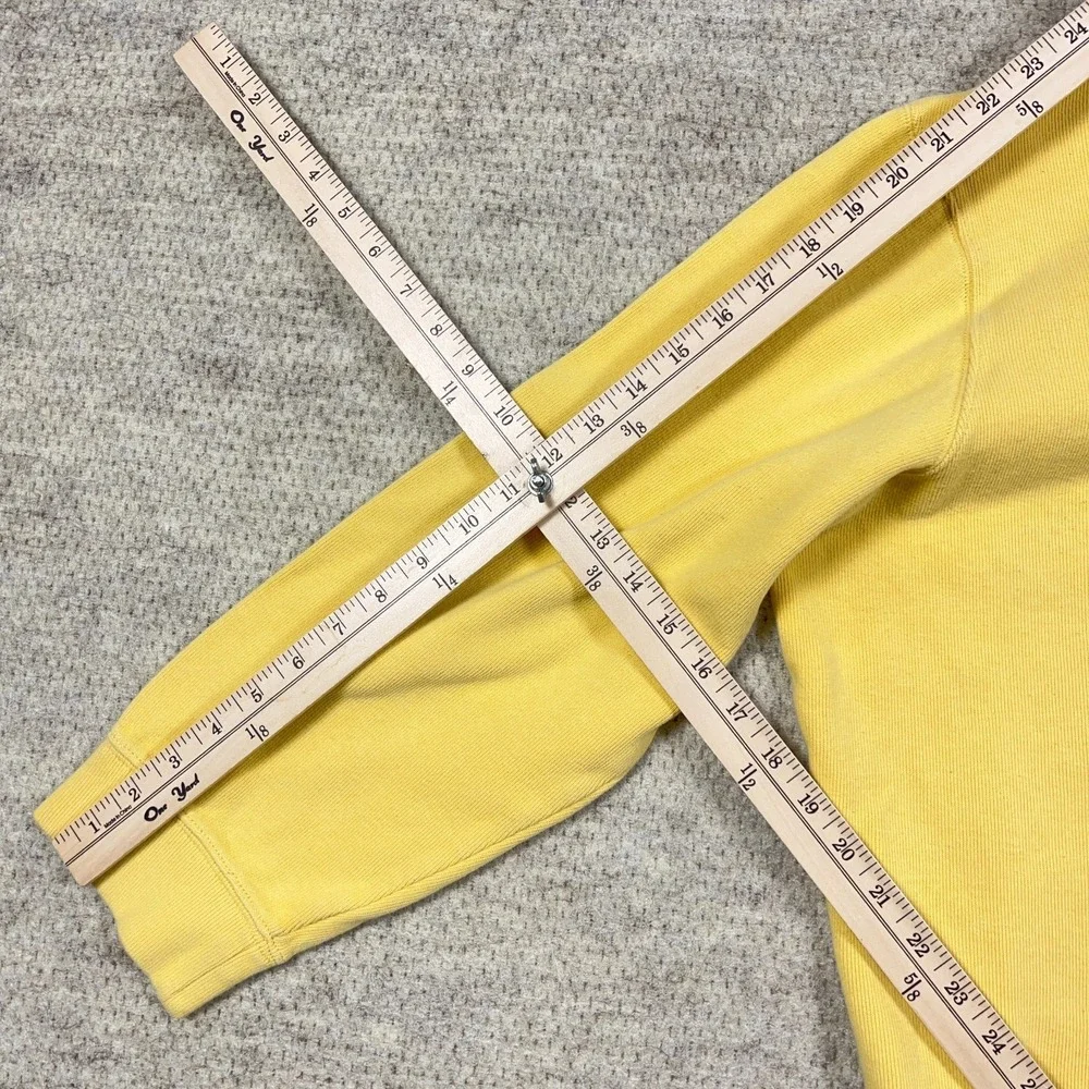 Polo Ralph Lauren Sweater Men XXL 2XL Yellow ‎ Pullover Quarter Zip Sweatshirt